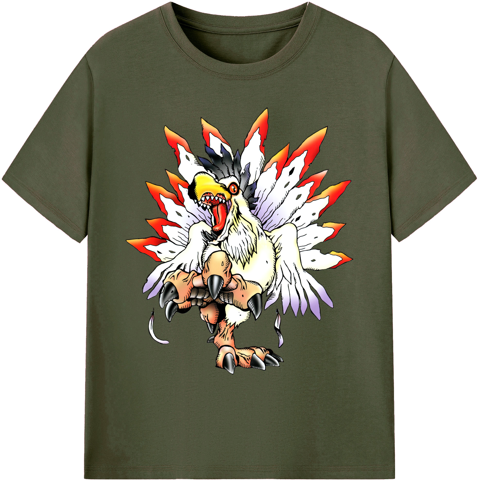 （画像用） Digimon デジタルモンスター/デジモン 綿100％ メンズ半袖Tシャツ｜肌触りやわらか＆通気性